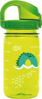 A close-up studio shot of a child's water bottle.