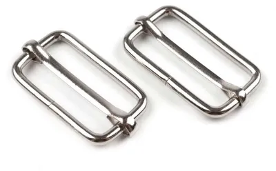 10 Regulatoren Gurtverschieber - Verschieber für Gurte 13x25 mm, platin