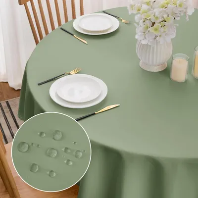 Obrázok produktu pre Obrus 120 cm, zelený, na vonkajšie použitie, okrúhly, polyester