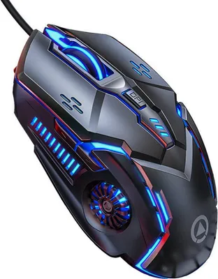 Produktbild von Gaming-Maus, mechanische Maus, kabelgebundene Maus, 6-Tasten Gaming-Maus, Audio