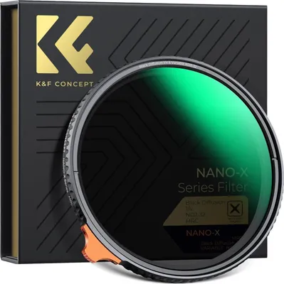 Produktbild von 72mm Black-Mist ND2-ND32 Filter 2in1 multifunktionaler Promist 1/4 ND Variable Filter