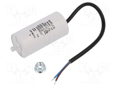 Immagine prodotto di 1 condensatore: per motori, funzionamento 18uF, diametro 40x83mm, 450V, temperatura di esercizio -25÷70°C, codice I150V618K-D1