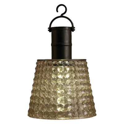 Produktbild von Coen Bakker LED Solar Hängeleuchte außen grau transparent 12,5x16cm Sensor