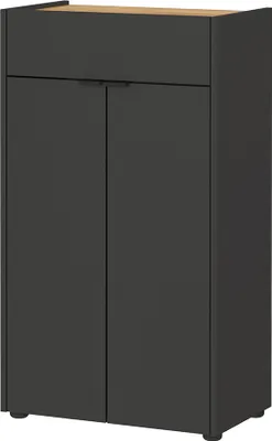 Produktbild von Badezimmerschrank in graphit mit Eiche Navarra FLORINA-01
