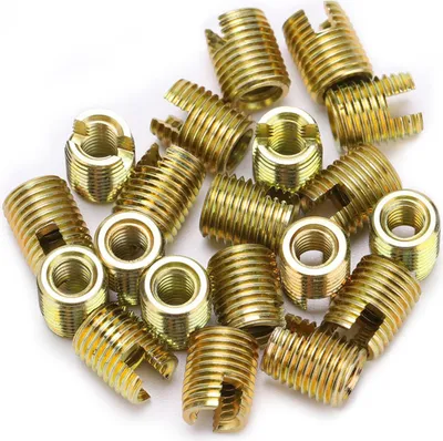 Immagine prodotto di 20 inserti filettati autofilettanti Acciaio al carbonio 302 (M4 x 0,7 interno M6,5 x 0,75 esterno)
