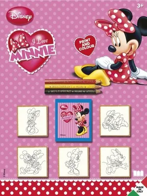 Image de Multiprint Minnie, Set de tampons pour enfants, 3 ans(a), Non-toxique, Multicolore