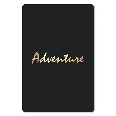 Produktbild von MuchoWow® Mauspad Mousepad Zitat - Abenteuer - Gold 40x60 cm - Mousepads - Maus Mat - Pad - Mausunterlage - Schreibtisch Accesoire
