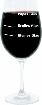 Obrázok produktu pre Sklenička na víno Leonardo XL, pohár pre otca, otec, darčeková náladová sklenička s vtipným gravírovaním, náladová sklenička na víno, 610 ml