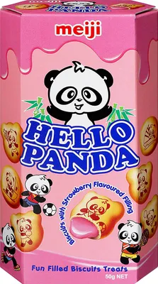 Produktbild von Hello Panda Strawberry (10 x 50g)