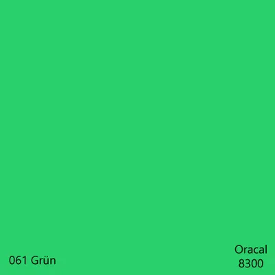 Produktbild von DIN A4 Oracal 8300 Transparent Cal – 32 Farben, Plotterfolie für Glas & Fenster, DIY Folie 1 Stk. 061Grün