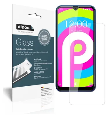 Produktbild von 2x Schutzfolie für Oukitel C 15 Pro - Anti-Shock 9H Folie dipos Glass