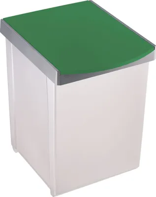 Produktbild von helit Wertstoffsammelbox, 20 Liter, Deckel grün