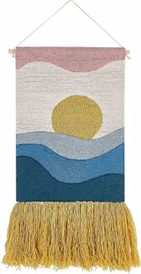 Produktbild von BELIANI Wanddekoration Mehrfarbig Baumwolle und Wolle Handgemacht Boho Chic Wandbehang Wanddeko Türdeko Fensterdeko für Schlafzimmer Wohnzimmer