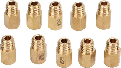 Produktbild von 10Stück/Satz Vergaser-Hauptdüsen-Kit Hex Style Messing-Ersatz für Mikuni VM TM TMX 300?390