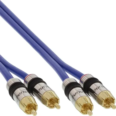 Produktbild von InLine® Cinch Kabel AUDIO, PREMIUM, 2x Cinch Stecker / Stecker, 30m