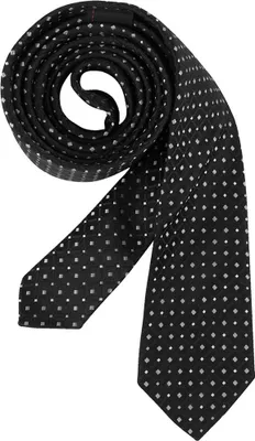 Produktbild von Greiff Corporate Wear Herren Krawatte Slimline 6cm ® Schwarz/Silbergrau