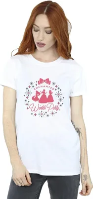 Produktbild von Disney - "Princess Winter Party" T-Shirt für Damen BI42977 (M) (Weiß)