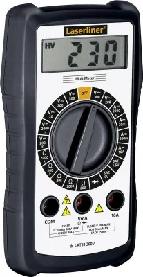 Obrázok produktu pre Laserliner 083.031A, Digitálny multimeter, CAT III 300V, 200 - 300 V, 200 mV, 2000 µA, 200 - 2000 ohm