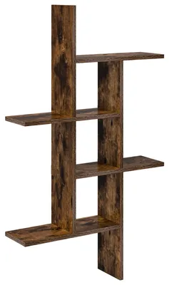 Image de vidaXL Étagère murale en bois imitation chêne, 61 x 15 x 102 cm