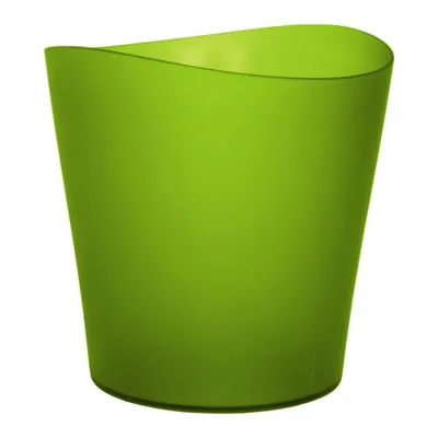 Produktbild von Übertopf rund Ø 12 cm klar green Kunststoff Blumentopf Vase Orchideentopf 32.4212-58