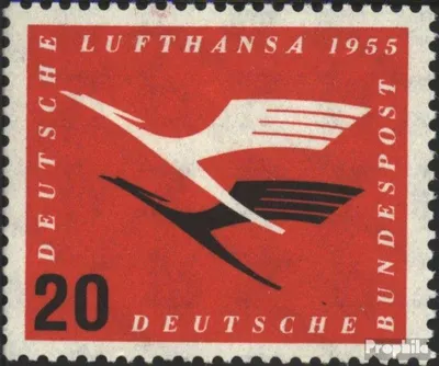 Produktbild von Briefmarken BRD (BR.Deutschland) 1955 Mi 208 postfrisch Flugdienstbeginn der Deutschen Lufthansa