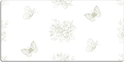 Produktbild von Schreibtischmatte Tischunterlage 100x50 cm Mauspad - Schmetterlinge und Blumen