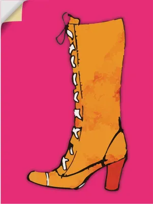 Produktbild von ARTland Wandbild, selbstklebend Stiefel Größe: 45x60 cm