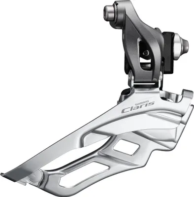 Produktbild von Shimano Voorkarbeilleur 2 x 8-Gang Claris FD-R2030 Lag Dow-Pull 63-66 ° 46-52t Grau