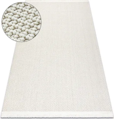 Produktbild von Teppich NANO FH92A Glatt, Schlinge, flach gewebt weiß Weiß 180x270 cm
