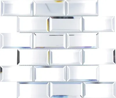Produktbild von Glasmosaik Rechteck Mirror Metro