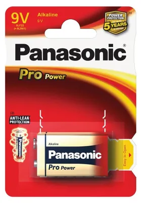 Produktbild von Blister mit 1 Alkalibatterie 9V  6LR61 Pro Power 9 V