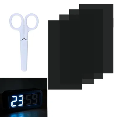 LED-Lichtdimmer-Folie, 4 Stück, selbstklebend, 50 % Abdunklung, zuschneidbar