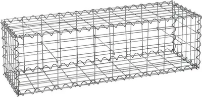 Produktbild von Gabione Steingabione Steinkorb 100x30x30 cm Wand Drahtkorb Metallkorb Mauer