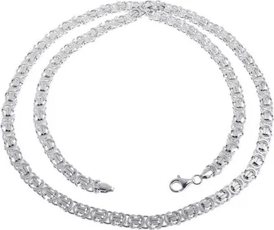 Produktbild von SILBERKETTEN STORE Königskette, flach 6mm - 925 Silber, Länge wählbar von 40-100cm - 65cm