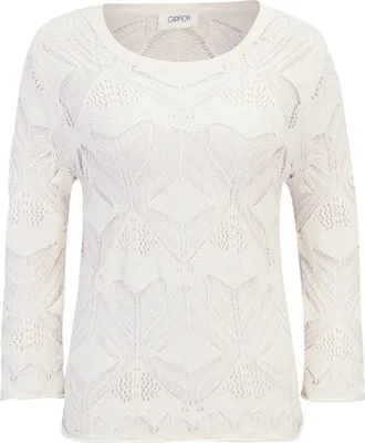 Produktbild von Cartoon (230) Strickpullover Kurz 3/4 Arm, Pearled Ivory 1048 1048 34