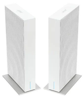 Produktbild von Acer Wave 7, wifi 7 Mesh Router, EU plug, dual pack Dual-band (2.4GHz + 5GHz or 2.4GHz + 6GHz) Wi-Fi 7 (802.11be) 4