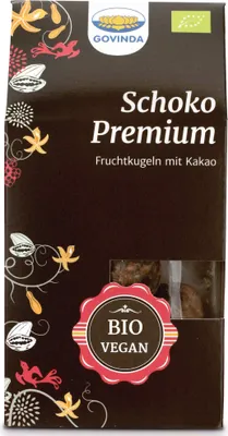 Produktbild von Govinda Natur 378745, Vegetable snacks, Schokolade, Vanille, Sesamsamen, 336 kcal, 52,8 g, 51,7 g