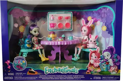 Produktbild von Enchantimals Tolle Teeparty Spielset mit Bree Bunny & Patter Peacock Puppen
