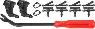 Produktbild von Auto Motor Start Stopp Knopf Abdeckung Kit Startknopf Zierleiste Goldton