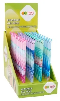 Zdjęcie produktu dla Długopis wymaz. Uszaki nieb (36szt) HAPPY COLOR - GDD