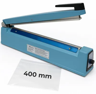 Productafbeelding van Hete afdichtingsmachine - 400 mm - Blauw - Kunststof