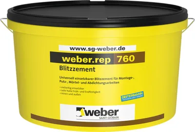Zdjęcie produktu dla weber.rep 760 Cement piorunujący szary 15 kg