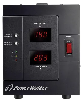 Zdjęcie produktu dla PowerWalker AVR 3000/SIV, 230 V, 50/60 Hz, 3 kVA, 2400 W, Typu F, Terminal
