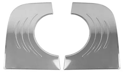 Produktbild von OMAC Zierleiste Heckscheibe Heckscheiben-Zierleiste 4724123 Vorne 240mm 190mm 20mm Edelstahl