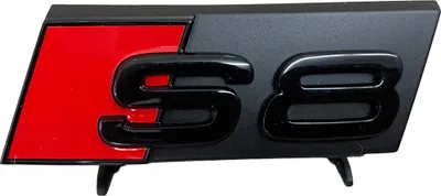 Obrázok produktu pre Originálny emblém Audi S8 A8 Black Edition nápis s logom v čiernej farbe