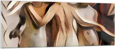Produktbild von Bilder auf glas - Frau Akt Skulptur - 140x50cm - Glasbilder - Wandbilder - Kunstdruck - zum Aufhängen bereit - Wanddekoration aus Glas - Glas Bilder - Wandbild auf Glas - Einteilig - GAB140x50-3487