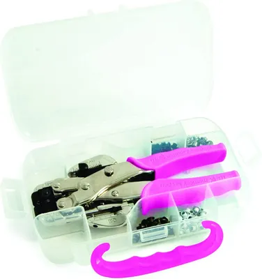 Produktbild von Perforatorset Rosa-Transparent 15,2 x 21,6 x 3,8 cm von We R Memory Keepers mit Aufbewahrungsbox
