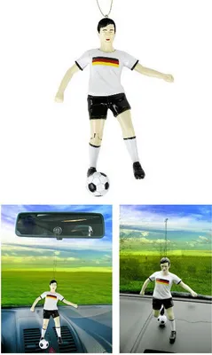 Produktbild von Nationalspieler Autodeko Fußball Fanartikel schwarz-weiss
