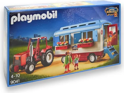 Produktbild von PLAYMOBIL Circus Roncalli Wohnwagen mit Traktor Nostalgie Spielzeug 9041