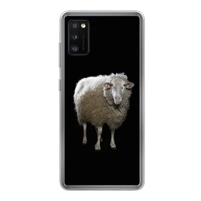 Produktbild von MuchoWow® Handyhülle Schutzhülle Hülle für Samsung Galaxy A41 Schafe - Nutztiere - Schwarz Silikon Softcase Handy Hülle - Mobiltelefon